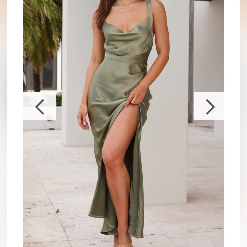 Satin Maxi Dress